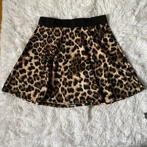 Brand New Leopard Print A-Line Skater Skirt. Small